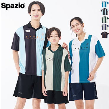 SPAZIO スパッツィオ サッカー フットサル 半袖シャツ 練習着 スキッパーオーバーポロ メンズ 男性用 レディース 女性用 TP-0646【1枚までメール便OK】