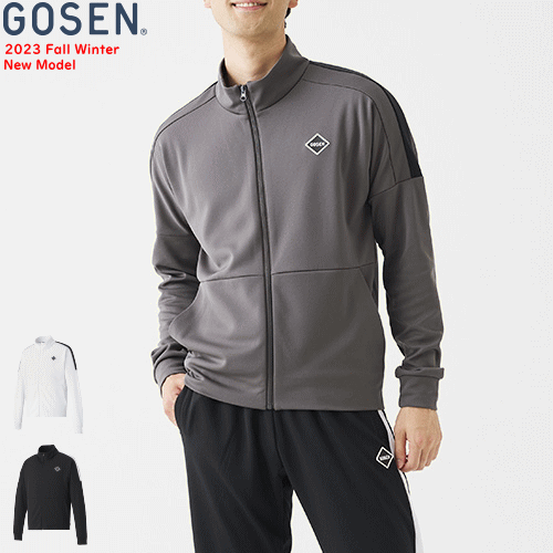GOSEN ゴーセン 裏起毛ストレッチジャケット ジャージ アウター W2340 ユニセックス 男女兼用 GOSEN ゴーセン 裏起毛ストレッチジャケット ジャージ アウター W2340 ユニセックス 男女兼用