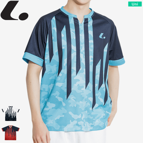 【10％OFFクーポン配布中】LUCENT ルーセント ゲームシャツ(襟なし) 半袖シャツ ユニセックス 男女兼用..