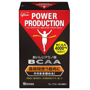 グリコ パワープロダクション おいしいアミノ酸 BCAA（グレープフルーツ味）スティックパウダー 粉末 サプリメント glico POWER PRODUCTION EXTRA AMINO ACIDS G70861