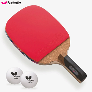 【10%OFFクーポン配布中】Butterfly バタフライ 卓球ラケット センコー2000 ラバーばりラケット レジャー用 10940