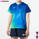 【10%OFFクーポン配布中】Butterfly バタフライ 卓球 ゲームシャツ セラシア シャツ レディース 女性用 46579【1枚までメール便OK】