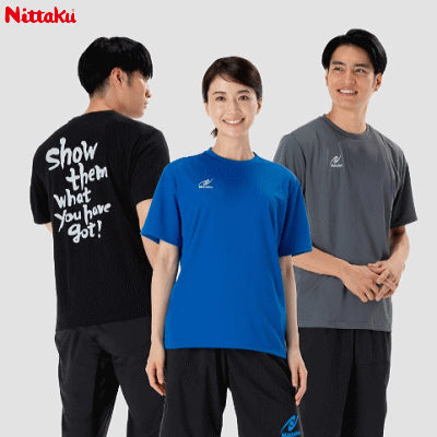 【10%OFFクーポン配布中】Nittaku ニッタク 卓球 バックプリント Tシャツ 半袖シャツ 半袖Tシャツ メンズ 男性用 レディース 女性用 NX-20...