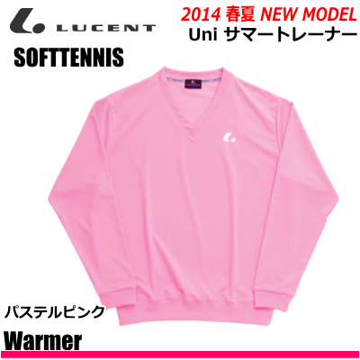 LUCENT［ルーセント］ソフトテニス長袖シャツ/ユニセックス■サイズSS,S,M,L,O■カラーパステルピンク■素材UVカット・吸汗速乾ポリエステル100％■原産国日本製※お取り寄せ：発送まで1～2日※当店とメーカーの在庫を合わせた数を表示して おりますので、 稀に欠品が発生する場合もございます。xlt-30612014年春夏 MODEL !!LUCENT［ルーセント］ソフトテニスサマートレーナー・ユニセックスカラー バリエーションホワイトパステルピンクパステルイエローパステルグリーンパステルブルー