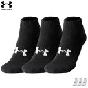 UNDER ARMOUR アンダーアーマー 3足組ソックス 31UAコアローカットソックス 靴下 1361574