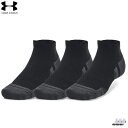 UNDER ARMOUR アンダーアーマー 3足組ソックス パフォーマンステック ローカット ソックス 靴下 1379504
