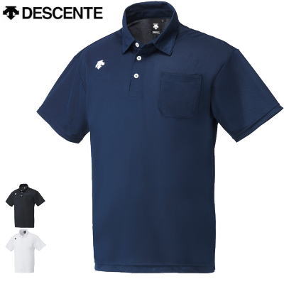 デサント 【全品対象5%OFFクーポン★5/15 20時～4時間】DESCENTE デサント トレーニングウェア スポーツウェア ポケット付 ポロシャツ メンズ 男性用 DTM4601B【1枚までメール便OK】