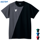 VICTAS ヴィクタス 卓球 Tシャツ 半袖シャツ プラクティスシャツ 練習着 V-TS230 メンズ 男性用 レディース 女性用 532101【1枚までメー...