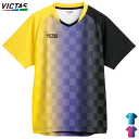 VICTAS PLAY ヴィクタス 卓球 バーティカル グラデーション ゲームシャツ ユニフォーム VERTICAL GRADATION GS メンズ 男性用 レディース 女性用 612101【1枚までメール便OK】