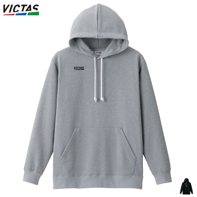 VICTAS PLAY ヴィクタス 卓球 スウェット トレーニングウェア プレイロゴプル パーカー PLAY LOGO PULL PARKA メンズ 男性用 レディース 女性用 642111