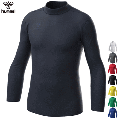 あったかインナーシャツ hummel ヒュンメル モックネック 保温 防寒 アンダーシャツ ジュニア キッズ 子供用 HJP5157【1枚までメール便OK】【23FW-SPZ】【返品不可】のサムネイル