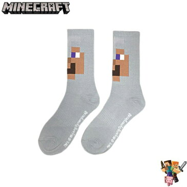 【500円クーポン】 041 MINECRAFT マインクラフト グッズ マイクラ ソックス 鉄のフル装備 & 草ブロック【2 Pack/1set】 靴下 くつした ゲーム スイッチ PS4