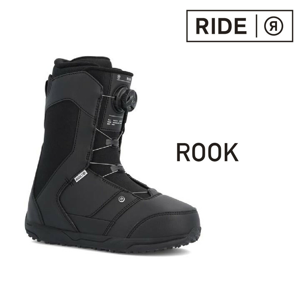 スノーボード ブーツ メンズ レディース RIDE ROOK ライド BOA ボア 22-23 初心者 ソフトフレックス グラトリ 軽量 黒 日本正規品 スノボ スノボー snowboard boots
