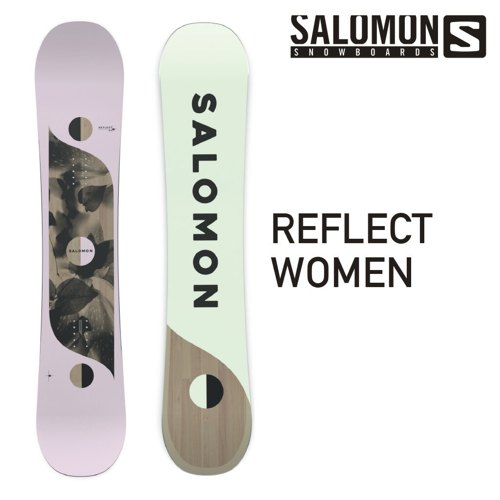 SALOMON REFLECT WOMEN サロモン リフレクト 22-23 メンズ レディース 初心者 ソフトフレックス やわらかい Camber キャンバー フリースタイル グラトリ パーク 軽量 ブランド スノボ snowboard ピンク くすみカラー トレンド