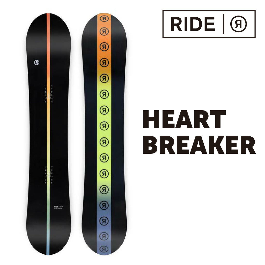 RIDE HEARTBREAKER Ch n[gu[J[ 23-24 Y fB[X S \tgtbNX 炩 Camber Lo[ t[X^C Og p[N y uh Xm{[ snowboard