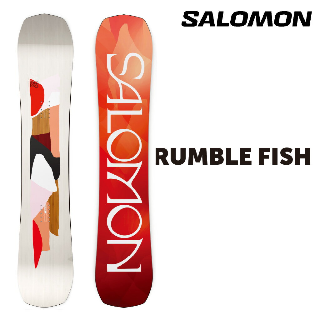 SALOMON RUMBLE FISH サロモン ランブルフィッシュ 23-24 レディース ソフトフレックス やわらかい Hybrid Camber ハイブリッドキャンバー フリースタイル グラトリ パーク 軽量 ブランド スノボ snowboard