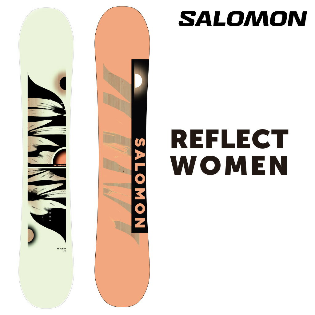 SALOMON REFLECT WOMEN サロモン リフレクト 23-24 メンズ レディース 初心者 ソフトフレックス やわらかい Camber キャンバー フリースタイル グラトリ パーク 軽量 ブランド スノボ snowboard ピンク くすみカラー トレンド