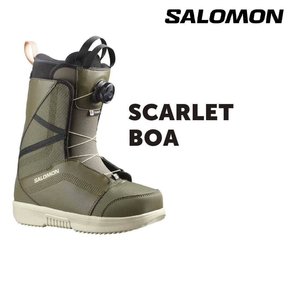 SALOMON SCARLET BOA T XJ[bg XJ[bg{A Xm[{[h u[c fB[X {A 23-24 S \tgtbNX Og y J[L O[ {Ki Xm{ snowboard boots