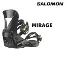 2025 Newモデル SALOMON MIRAGE サロモン ミラージュ 新作 レディース ソフトフレックス やわらかい フリースタイル グラトリ パーク 軽...