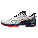 【エントリ-でポイント7倍キャンペーン 24日（水）20:00～27日（土）9：59】ミズノ MIZUNO ウエーブエクシード 5 WIDE AC ワイド (オールコート) ユニセックス テニスシューズ 61GA2315-14