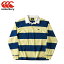 カンタベリー CANTERBURY 4INCH STRIPE RUGBY シャツ RA48561-51 ラガーシャツ ラグビー ポロシャツ 長袖 冬 防寒 カジュアル