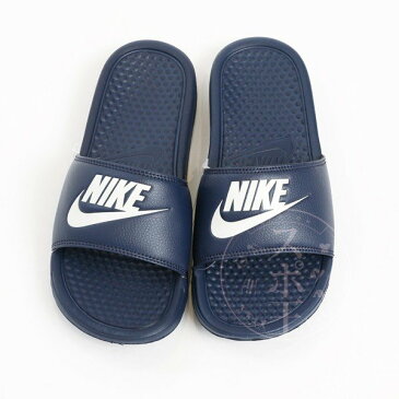 NIKE/ナイキ メンズ シャワー サンダル BENASSI ベナッシ JDI ネイビー/ホワイト 343880-403 ロゴ スポーツ