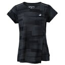 バボラ BabolaT VS SHORT SLEEVE SHIRT (ボーダーグラフィック) テニス レディースウェア BWG3371-BK00