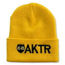 アクター AKTR 68xAKTR LOGO KNIT CAP YL 帽子 バスケットボール ユニセックス 224-109021-YL(4)