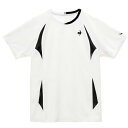 ルコック le coq sportif Aile forme 切替ゲームシャツ テニス メンズ LN5SHT01M-WH00