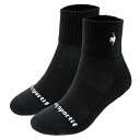 ルコック le coq sportif テニスショートソックス 靴下 ユニセックス LN5SSO10U-BKWH