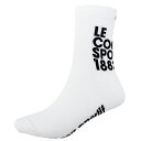 ルコック le coq sportif 1Pソックス(ショート丈) 靴下 ユニセックス LT5SSO31U-WHBK(4)