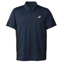 バボラ Babolat CLUB SHORT SLEEVE SHIRT Tシャツ 半袖 メンズ テニス BUG4313C-NV00