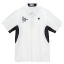 ルコック le coq sportif サンスクリーンストレッチ襟付きシャツ トレーニング/ジム・カジュアル 半袖 メンズ LT5SHS41M-WH00