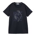 ルコック le coq sportif 汗染み軽減 半袖 Tシャツ フィットネス ヨガ ウィメンズ LZ5FHT01L-NV00|詳細画像