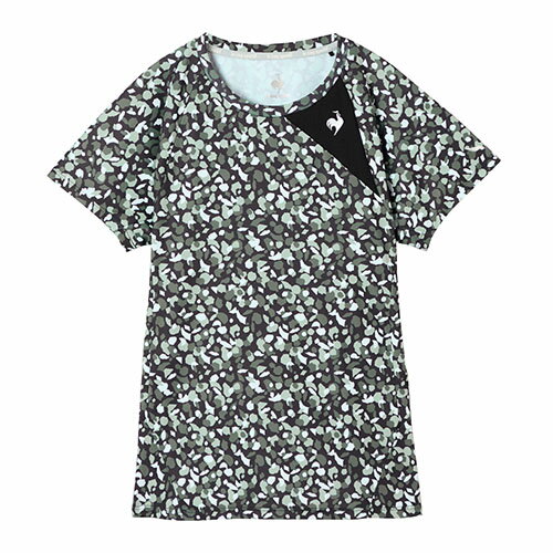 ルコック le coq sportif Aile forme グラフィックゲームシャツ テニス 半袖 ウィメンズ LN5FHT10L-BK00