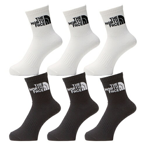 ザ・ノース・フェイス THE NORTH FACE TNF ジャカード ロゴ 3P クルー 靴下 アウトドア ユニセックス N..
