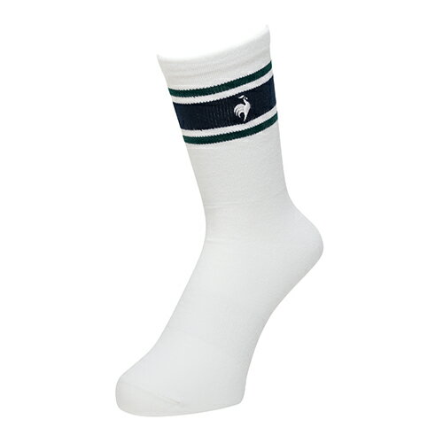 ルコック le coq sportif 2Pソックス ミドル丈 トレーニング/ジム・カジュアル 靴下 ユニセックス LT5FSO32U-WH00