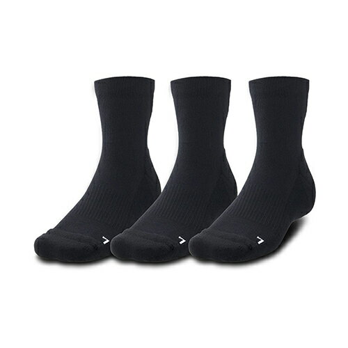 アンダーアーマー UA クオーター ソックス 3足セット 靴下 バスケットボール メンズ 1371936-001