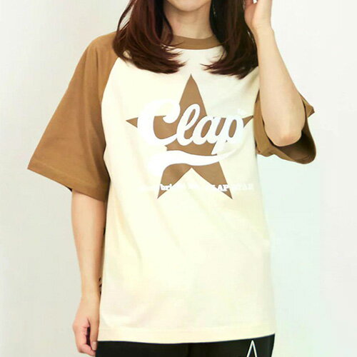 樂天商城 - クラップ clap クラップスター ラグランティー Tシャツ フィットネス 半袖 ウィメンズ CTS26015-NCA