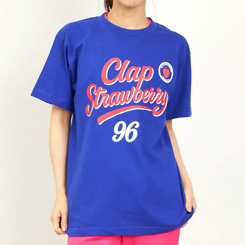 クラップ clap クラップストロベリー ティー Tシャツ フィットネス 半袖 ウィメンズ CTS26022-BLL