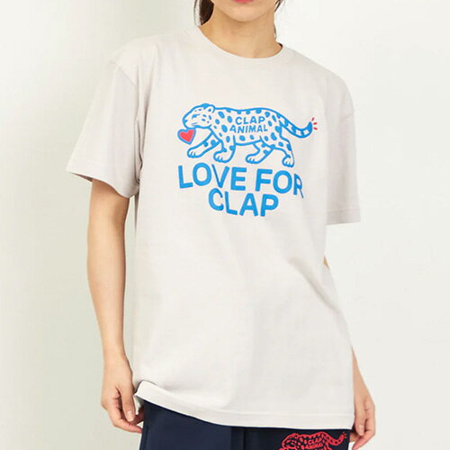 樂天商城 - クラップ clap クラップアニマル ティー Tシャツ フィットネス 半袖 ウィメンズ CTS26024-CM