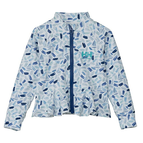 ヘリー・ハンセン HELLY HANSEN プリントフルジップラッシュガード マリン 長袖 キッズ HJ82603-NB
