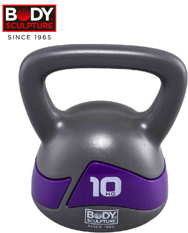 ケトルベル 10kg ダンベル 錆びない ネオプレン トレーニング 器具 PE コーティング 筋力 体幹 ファンクショナルトレーニング 筋トレ 二の腕 腕筋 ウエイトトレーニング インナーマッスル BODY SCULPTURE