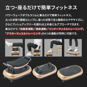 シリーズ累計30万台突破! 振動マシン 3d 4d コンパクト マット付き リモコン付き 椅子 パワーウェーブ ダブルスリム ブルブル ダイエット 筋トレ ブルブル マシン エクササイズ チェア付き 2WAY リラクゼーション シェイプアップ 背中 二の腕通販格安セール情報 楽天 通販