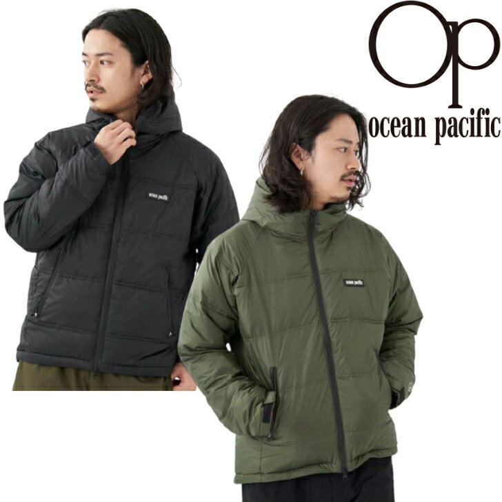 OCEAN PACIFIC オーシャンパシフィック メンズ フード付き ダウンジャケット 532-212 軽量 長袖 ウインター ジャケット アルミプリント アウトドア ビーチ スイム サーフィン USA