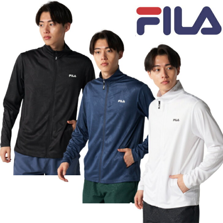 乐天商城 - FILA フィラ フルジップ スタンド ジャケット 426-261 メンズ 水陸両用 ラッシュガード SWIM FITNESS