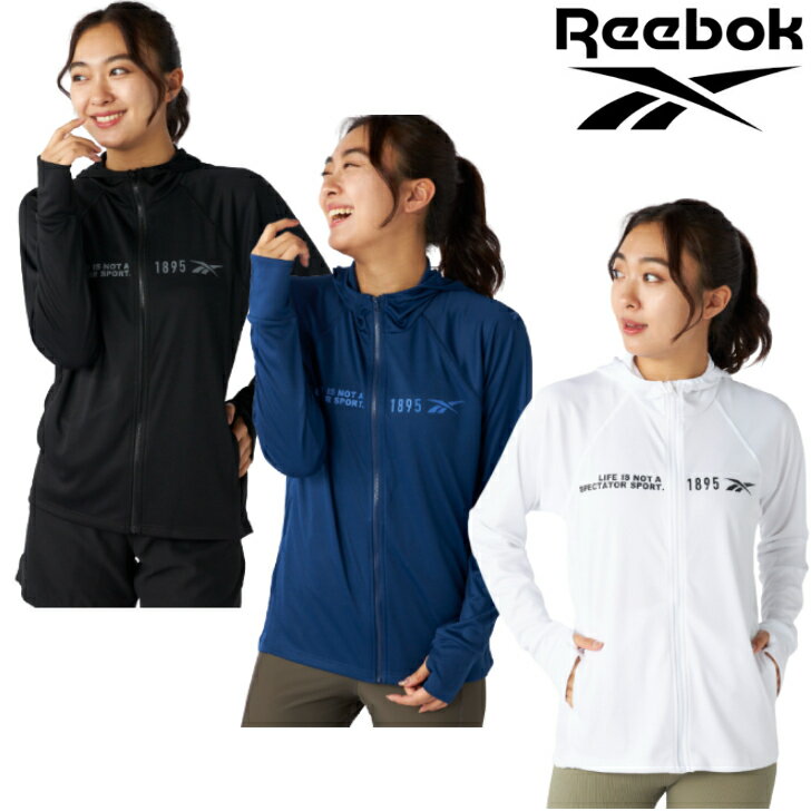 Rakuten - Reebok リーボック フード付き UV ジャケット パーカー レディース 315-771 カジュアル パーカー SWIM ヨガ トレーニング RUNNING FITNESS 水陸両用