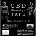 楽天スポコン　楽天市場店VITALE ヴィターレ CBD キネシオロジー テープ プレカットタイプ 5cm×25cm 8枚入 カンナビジオール キネシオテープ リラックス 肩こり 首こり 腰痛 ヒザ ヒジ アーチ 土踏まず フットケア ヒアルロン酸 ブラックシリカ