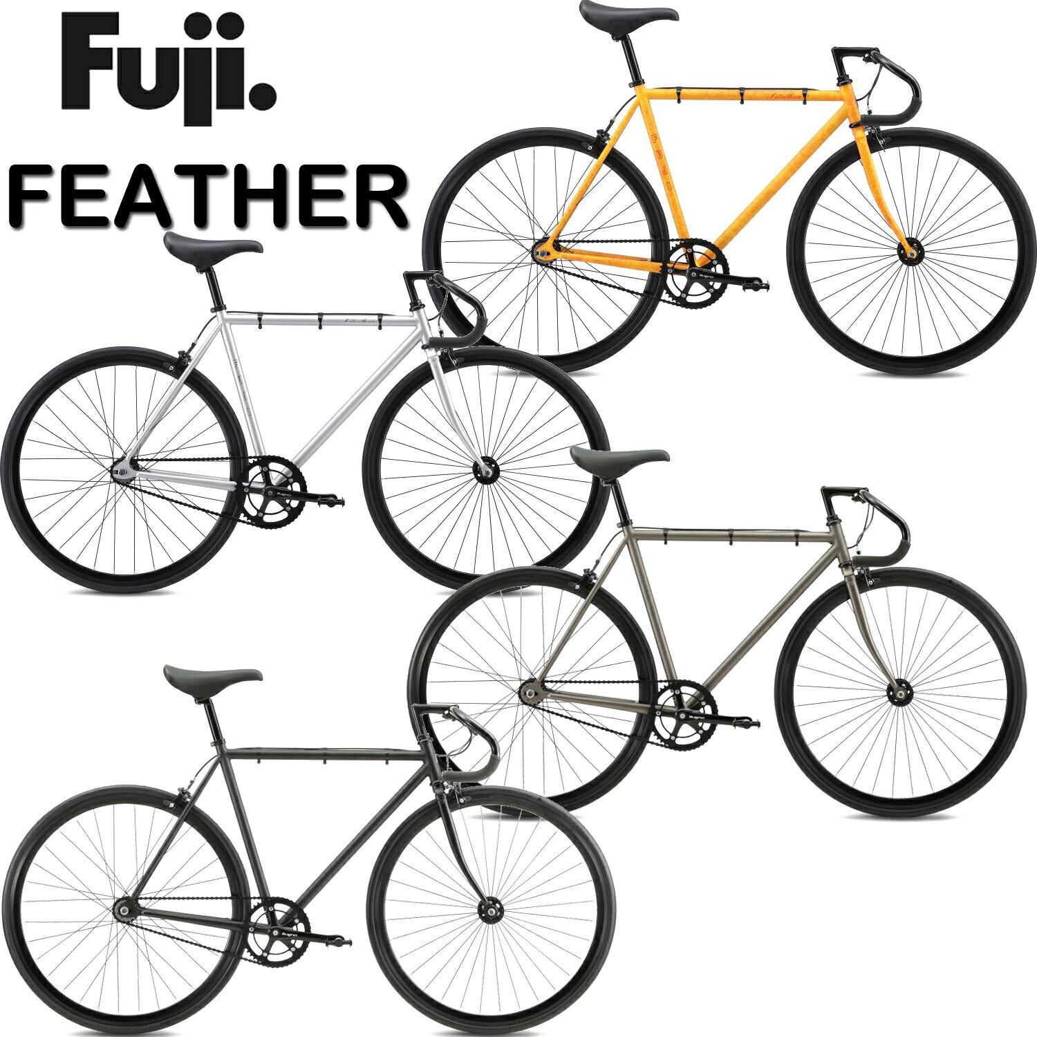 楽天市場】fuji feather 固定ギア(ロードバイク|自転車 楽天市場】fuji feather 固定ギア(ロードバイク|自転車