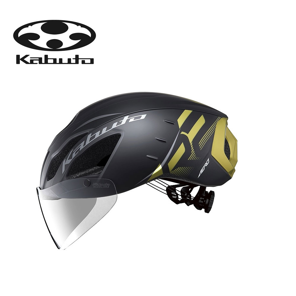 オージーケーカブト 　 エアロ-R2(AERO-R2) ヘルメット　G-1 マットブラックゴールド　OGK Kabuto 自転車 ヘルメット